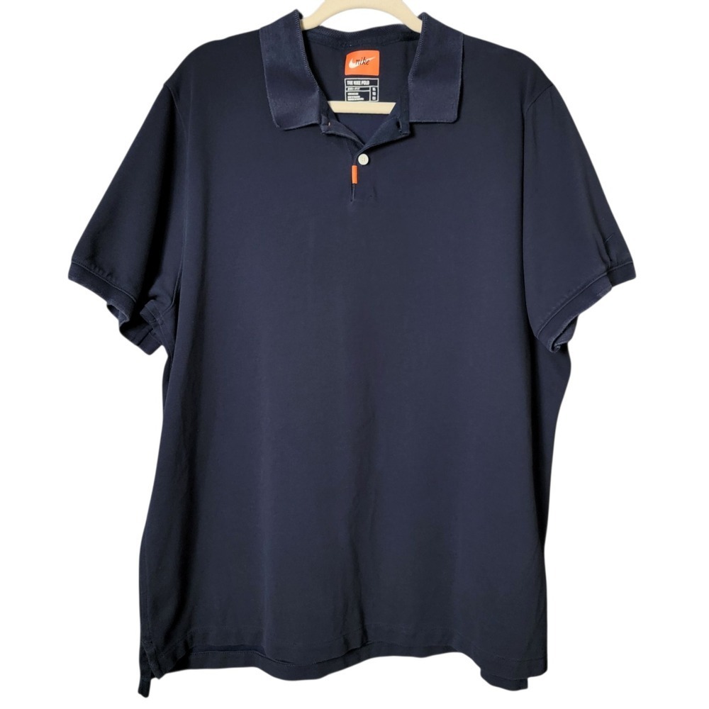 The Nike Polo Mens Blue Dri-Fit Short Sleeve Business Casual Polo Shirt XL